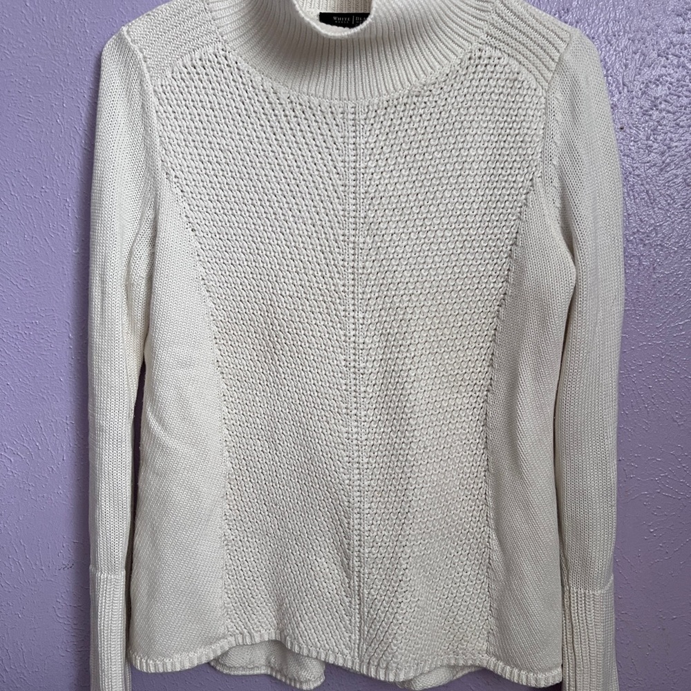 White House Black Market turtleneck cotton sweater